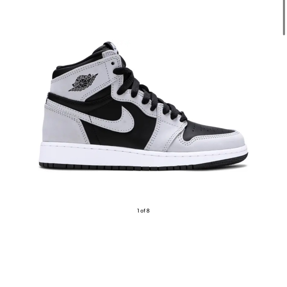Air Jordan 1 Retro High OG GS 'Shadow 2.0' Black/Light Smoke Grey/White